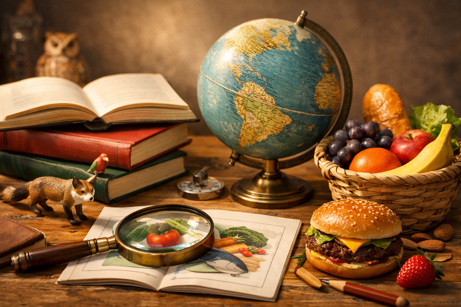 Quizz English: Animals & Food (CM1)