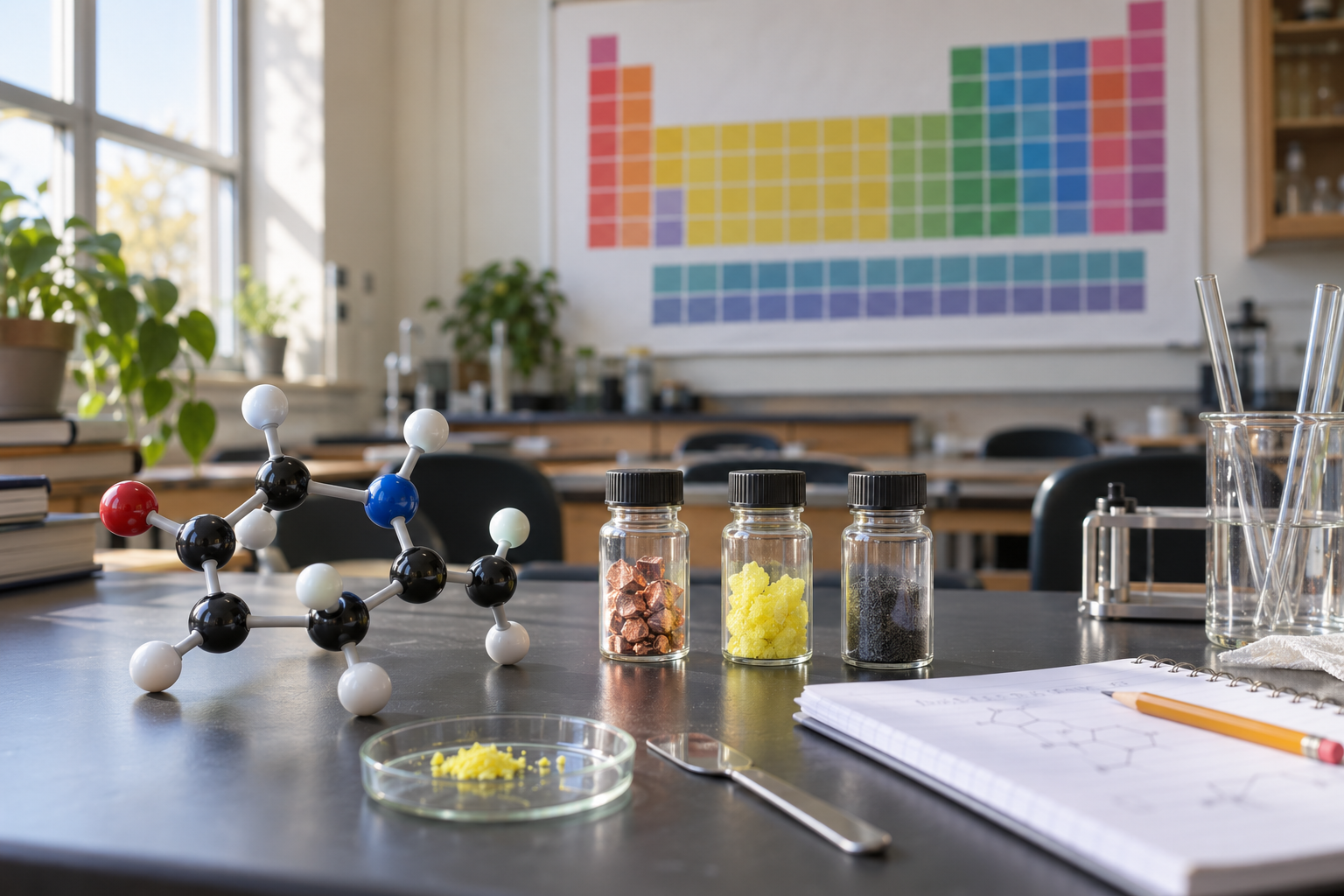 Quizz sur le tableau périodique des éléments (seconde)